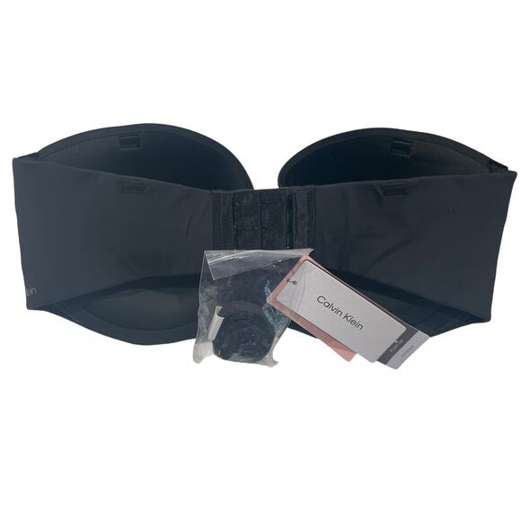 Calvin Klein Black Convertible Strapless Push Up Bra Women's Size 34DD $48.50 - Picture 2 of 8